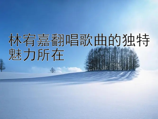 林宥嘉翻唱歌曲的独特魅力所在