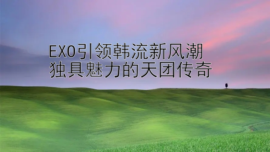 EXO引领韩流新风潮  
独具魅力的天团传奇